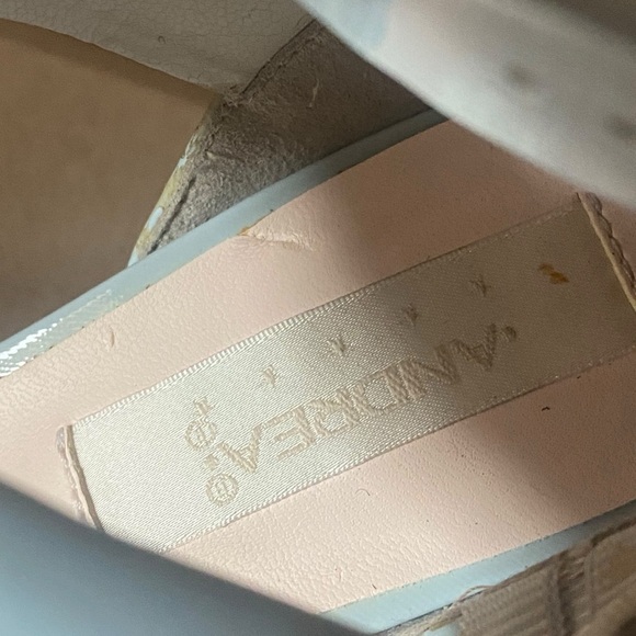 ANDREA Baby Blue Stiletto’s 4 1/2” Heel Double Ankle Strap Women’s Size 7 ECU - Picture 6 of 16